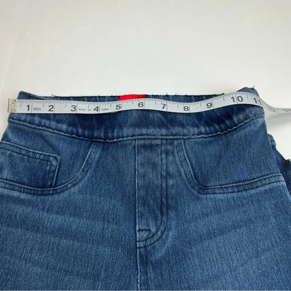 SPANX Womens Size XS Blue Denim Jean Jeggings Two Pocket Slimming Shaping Preppy